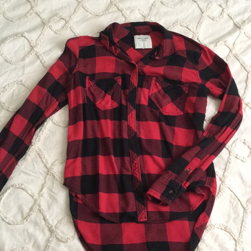 Abercrombie & Fitch buffalo check flannel S